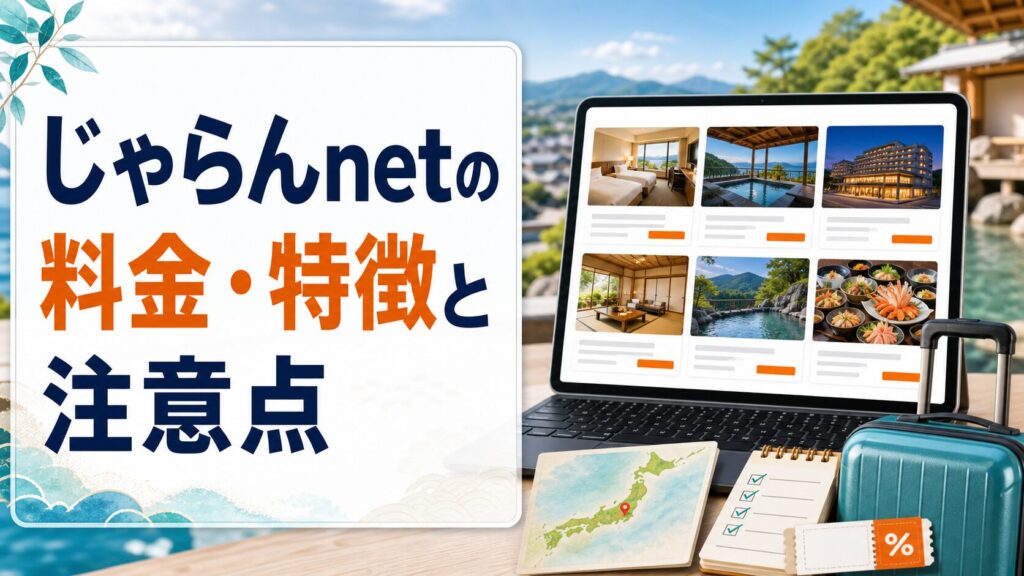 じゃらんnetの料金・特徴と注意点のアイキャッチ画像