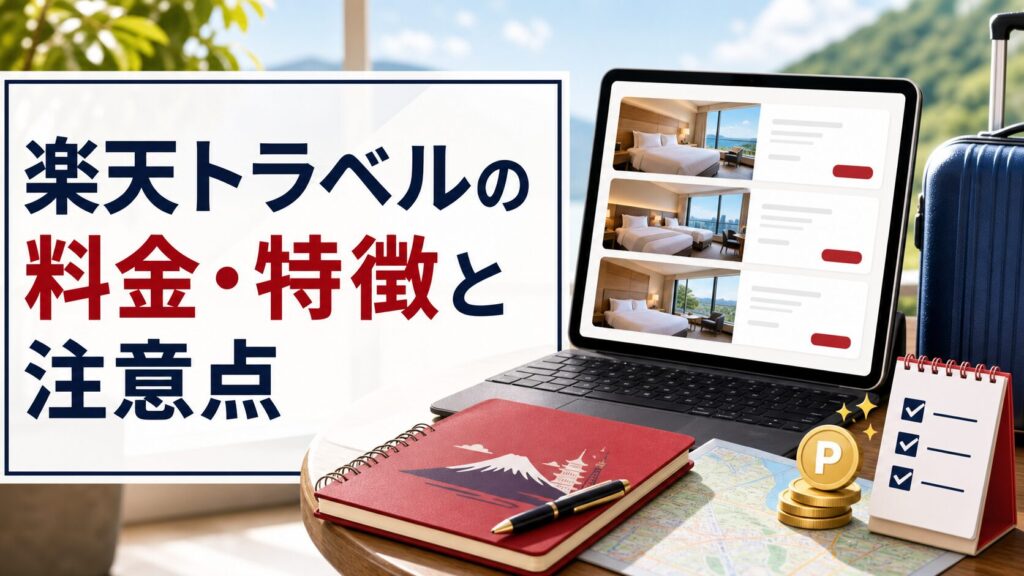 楽天トラベルの料金・特徴と注意点のアイキャッチ画像