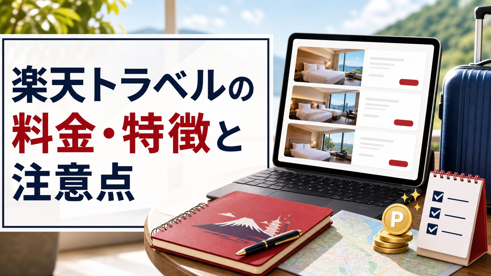楽天トラベルの料金・特徴と注意点のアイキャッチ画像